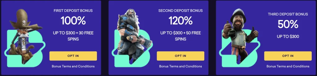 SpinBit Casino Deposit Bonuses
