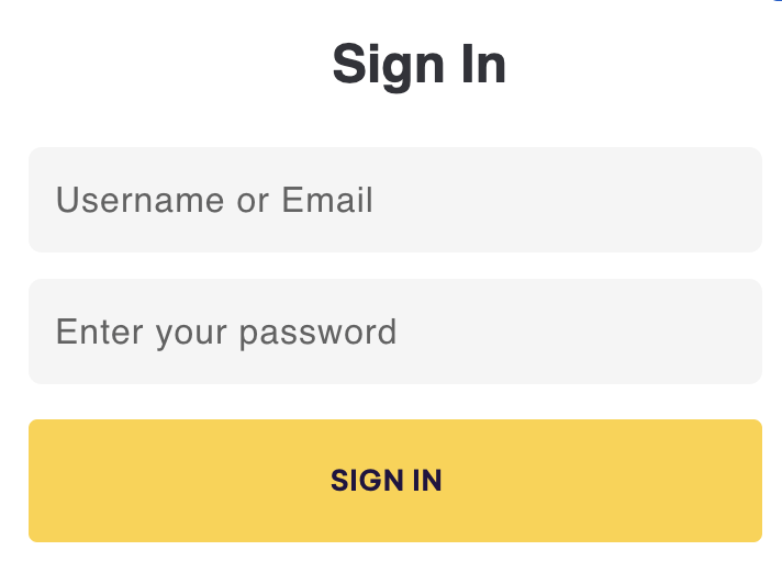 SpinBit Casino Canada Sign In Form