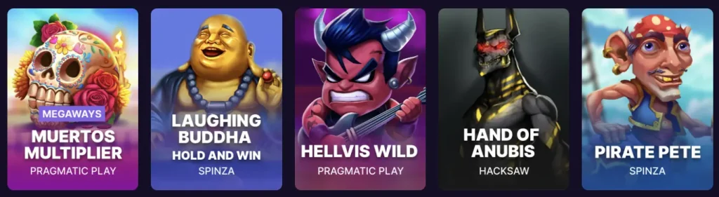 SpinBit Casino Canada Recommended Games